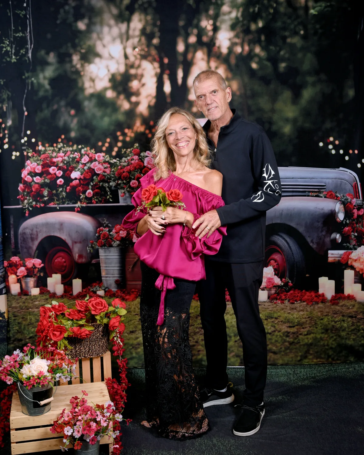 ReclaimRx Health co-founder Angela with her husband Randy, enjoying life together after Angela’s long-term health and weight journey.